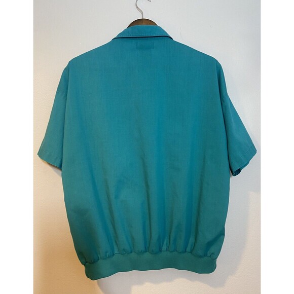 Vintage Members Only Shirt Men's Size‎ Large Green Pullover Single Stitch - Picture 3 of 12